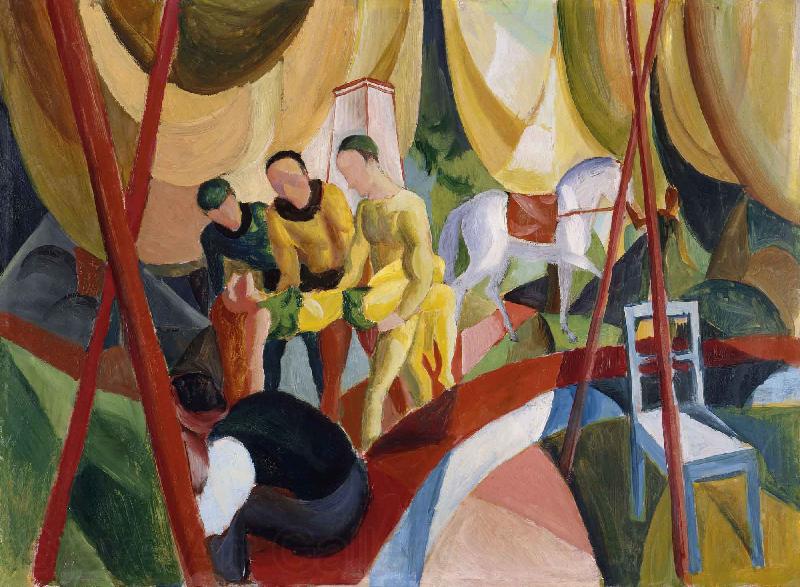 August Macke Circus France oil painting art